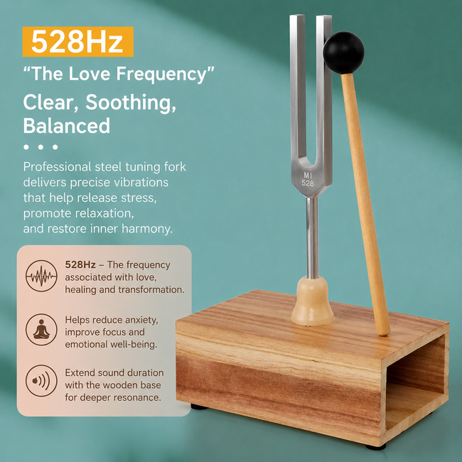 528Hz Tuning Fork for Meditation & Sound Healing Main Image