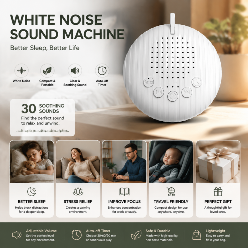 Portable White Noise Machine for Sleeping